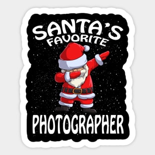 Santas Favorite Photographer Christmas Sticker